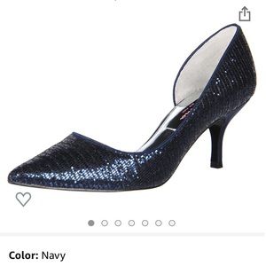 Nina Blanca Navy Glitter Dress pump. Brand New!